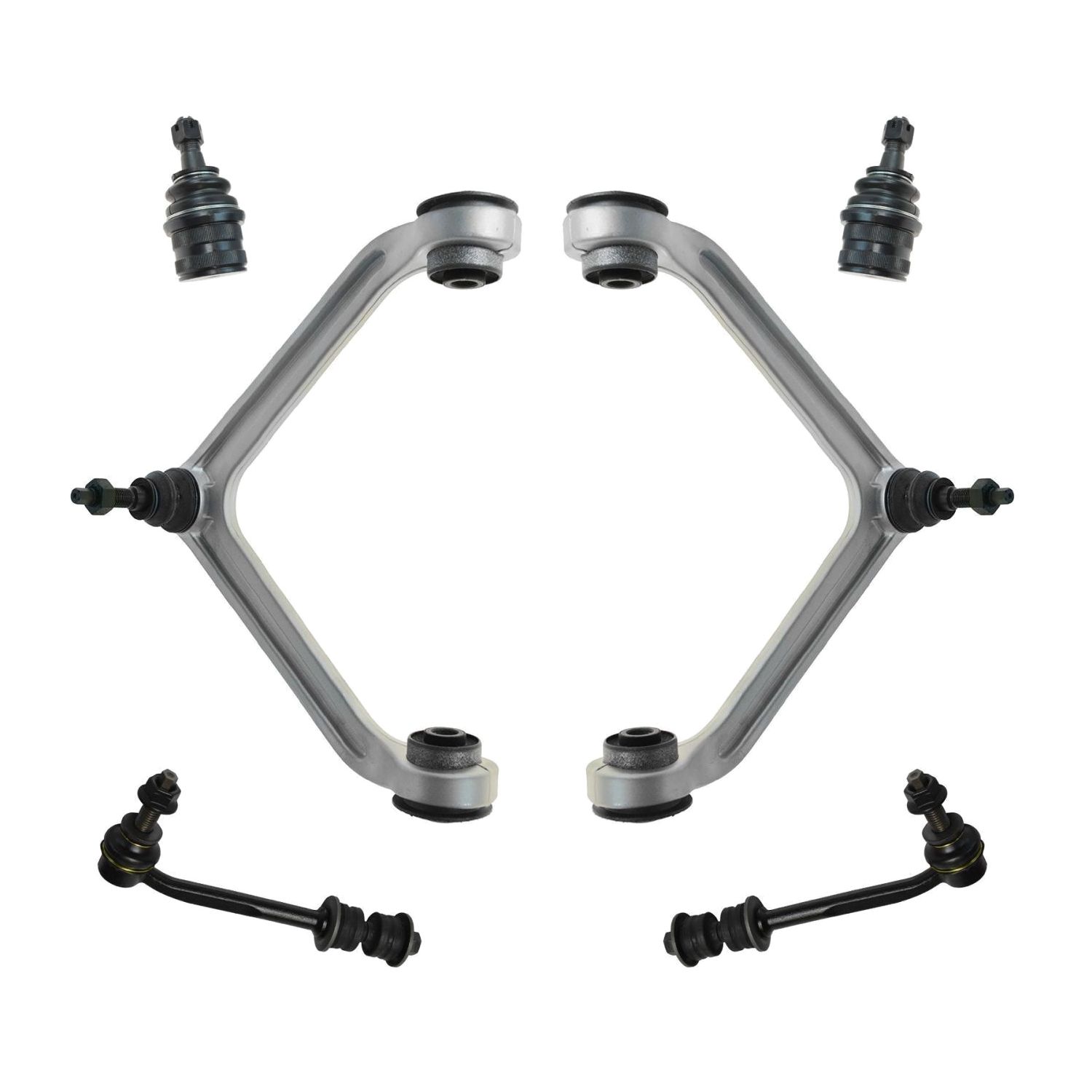 Front Control Arm Ball Joint Stabilizer Sway Bar Suspension Kit Set 6pc