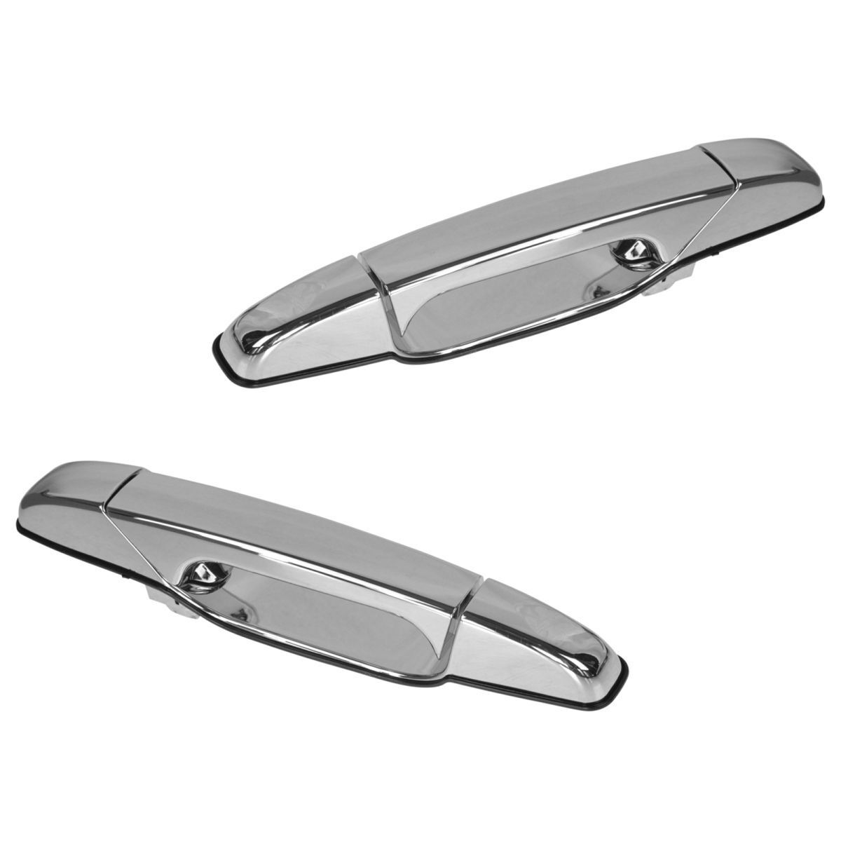 Chrome Outer Outside Rear Exterior Door Handle Pair For Chevy Pickup Truck SUV