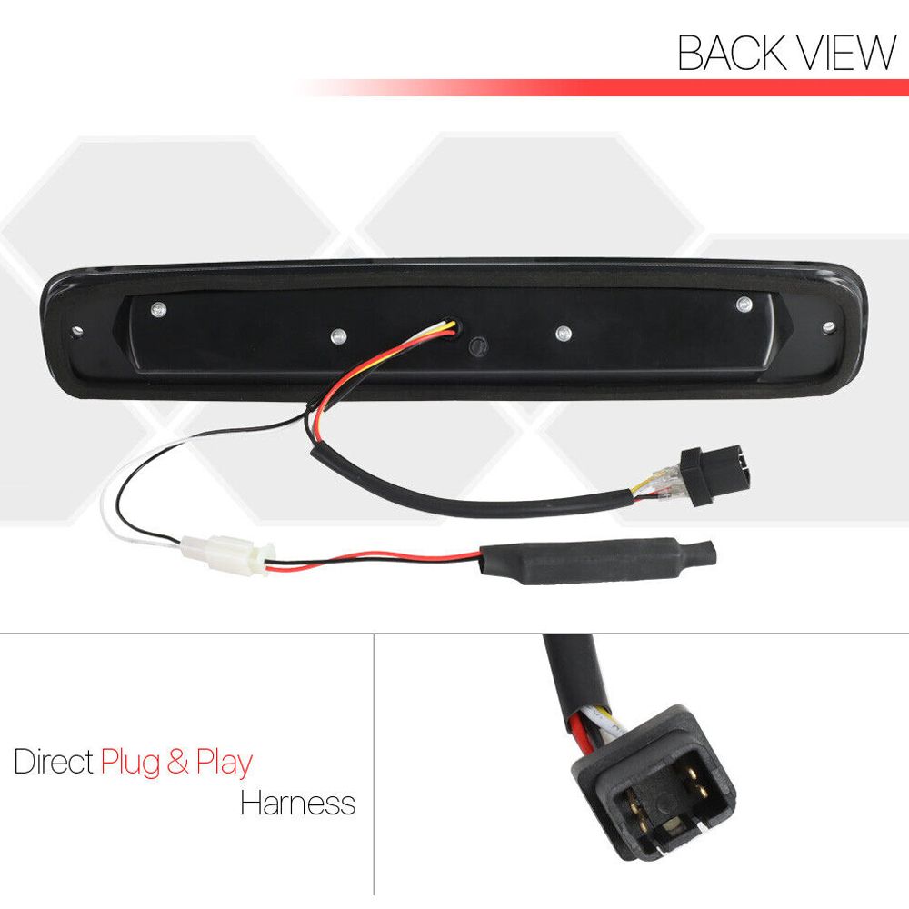 For 1999-2006 GMC Sierra 1500 SL A86536-MS300LTZLB3 Smoke Third 3rd Brake Light