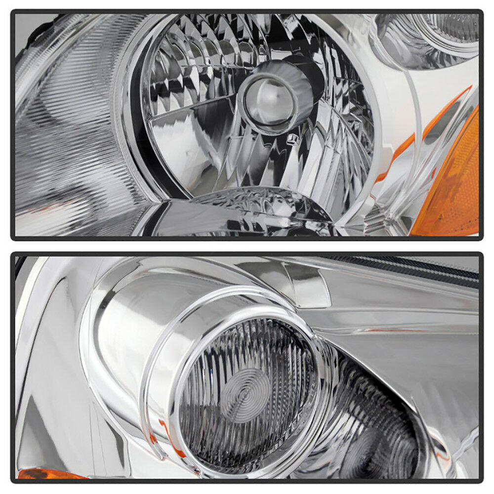 For 03-05 Honda Pilot EX LX SUV Chrome Pair Replacement Headlight Lamp Assembly