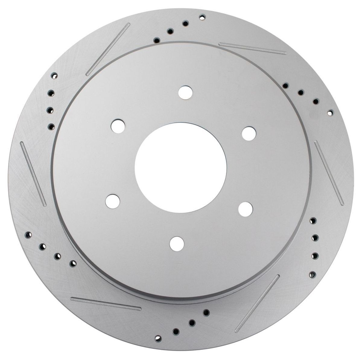 For 17-19 Nissan TITAN S Drilled Slotted G-Coated Rear Brake Rotor Set Of 2