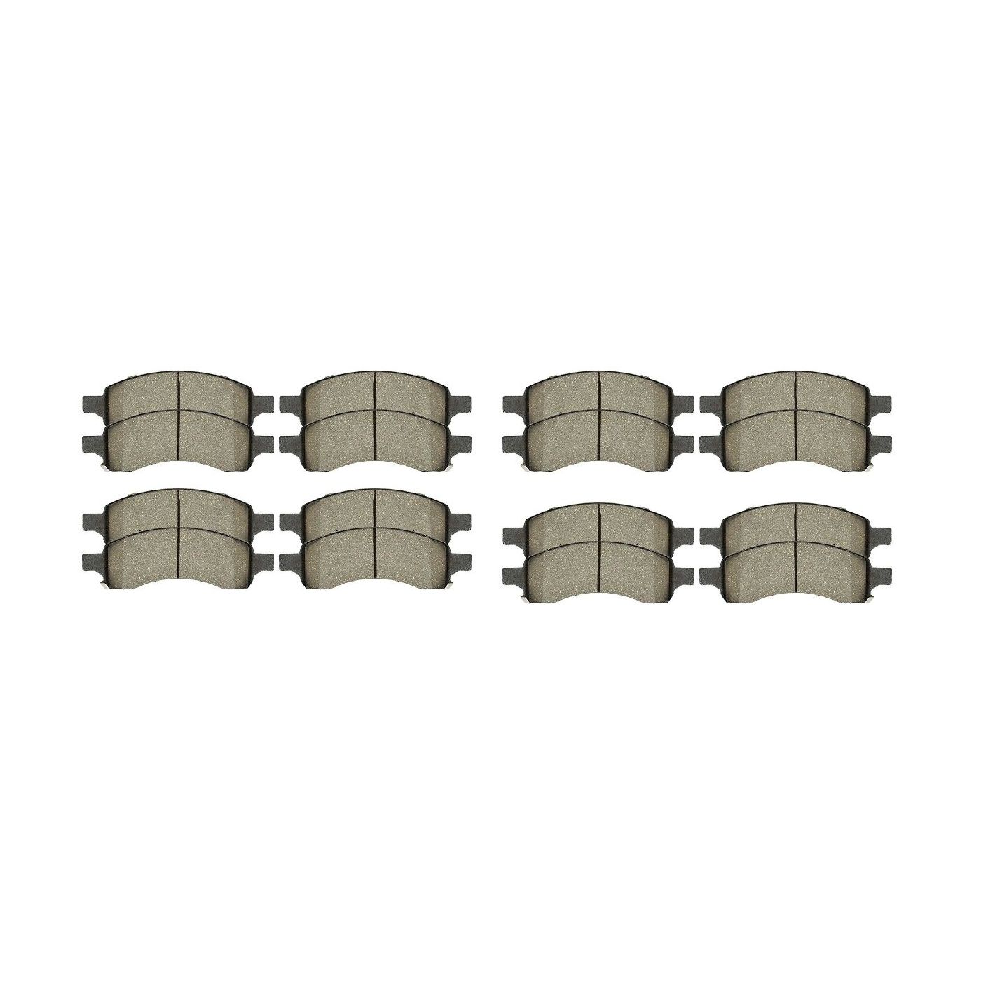 4 Sets Of - For 2009-2017 Chevrolet Traverse 2009-2012 Colorado Front Ceramic Brake