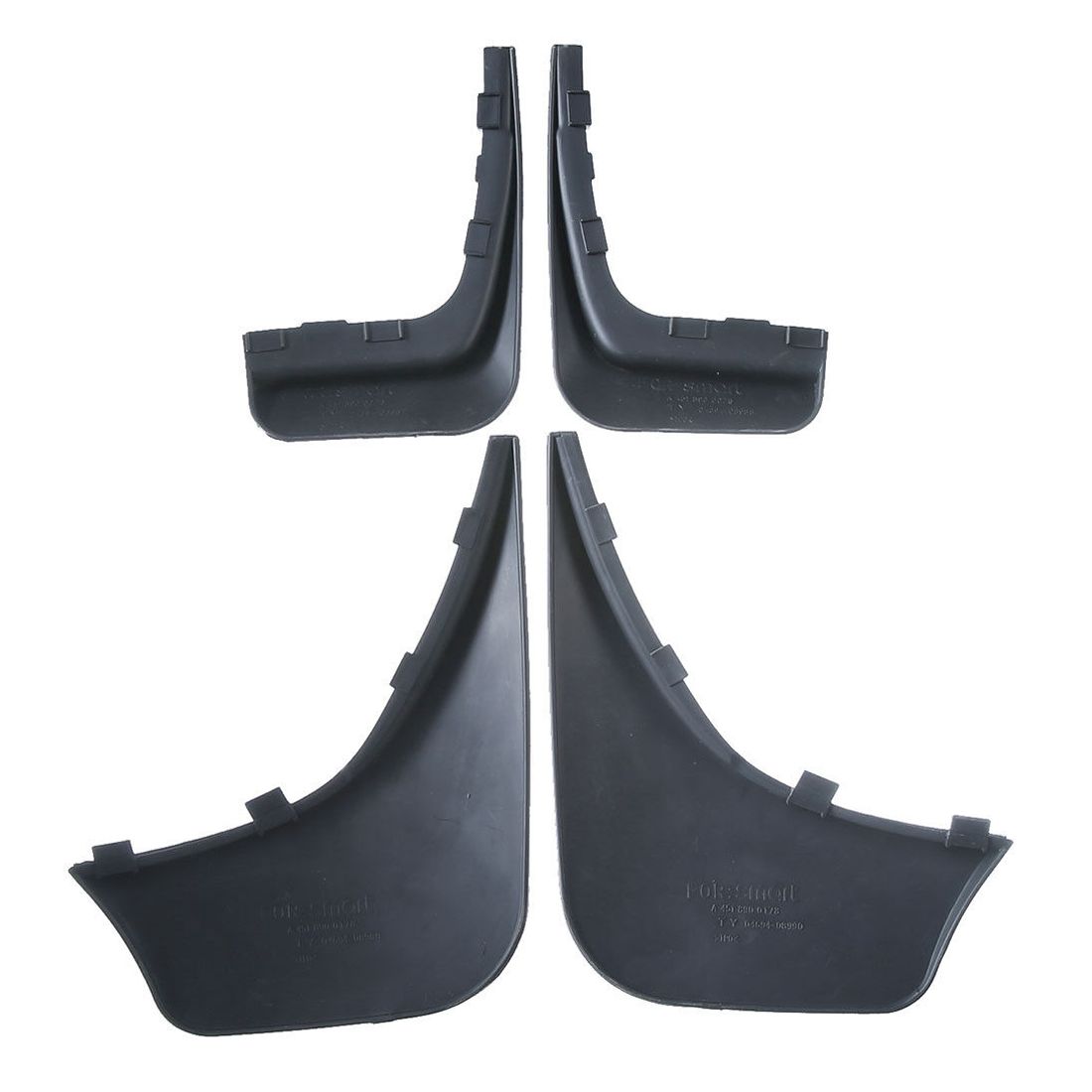 4x Splash Guards Mud Flaps Front &Rear For Smart Fortwo W451 A451 C451 2008-2015