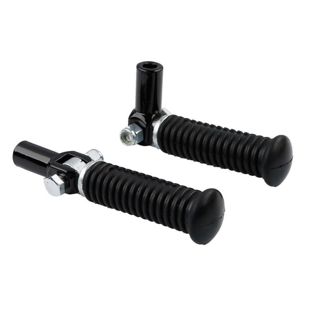 For 00-06 Heritage Softail Black Passenger Footpeg Pegs Clevis Support Mount