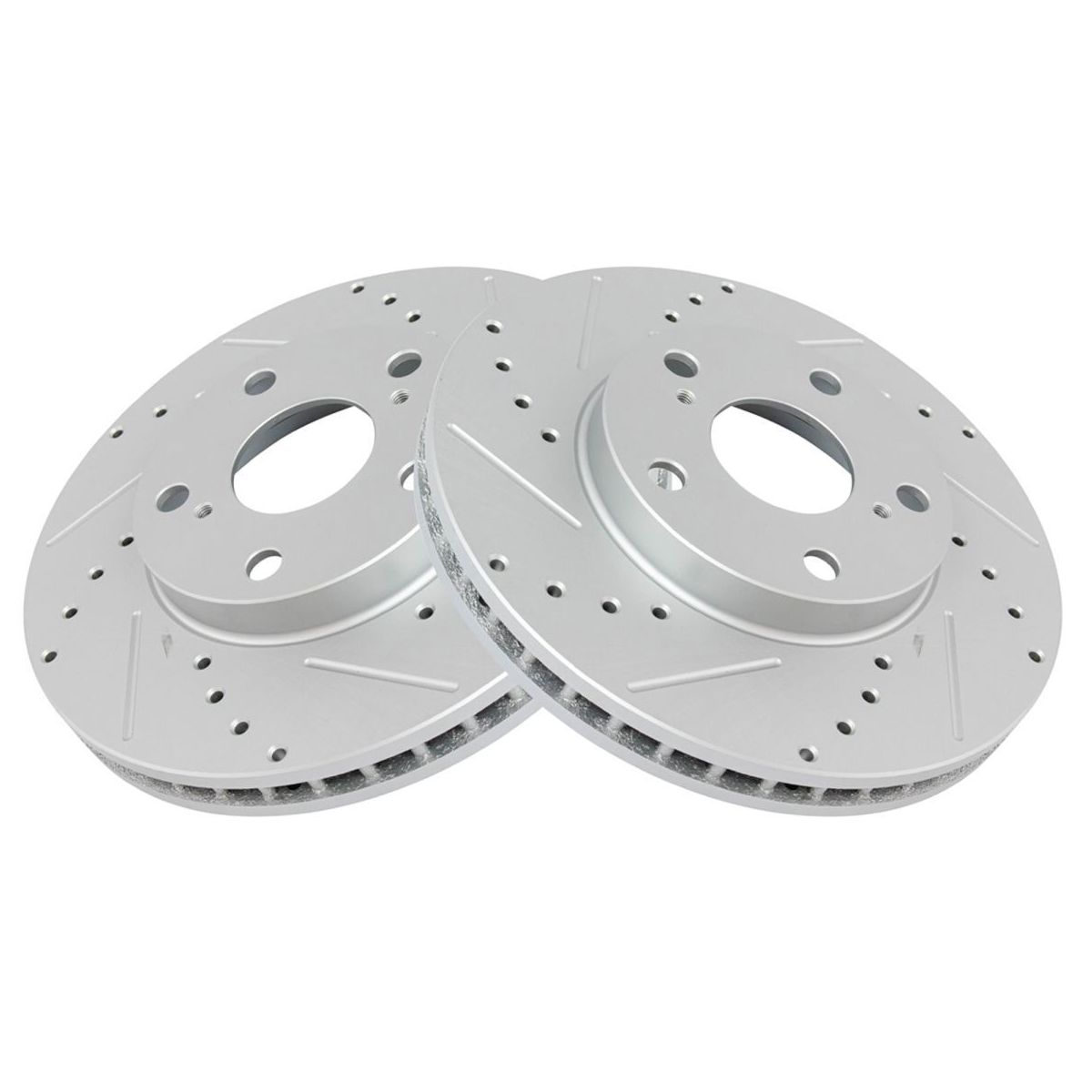 For 97-01 ES300 Base Front Metallic Brake Pad & Drilled Slotted Coated Rotors