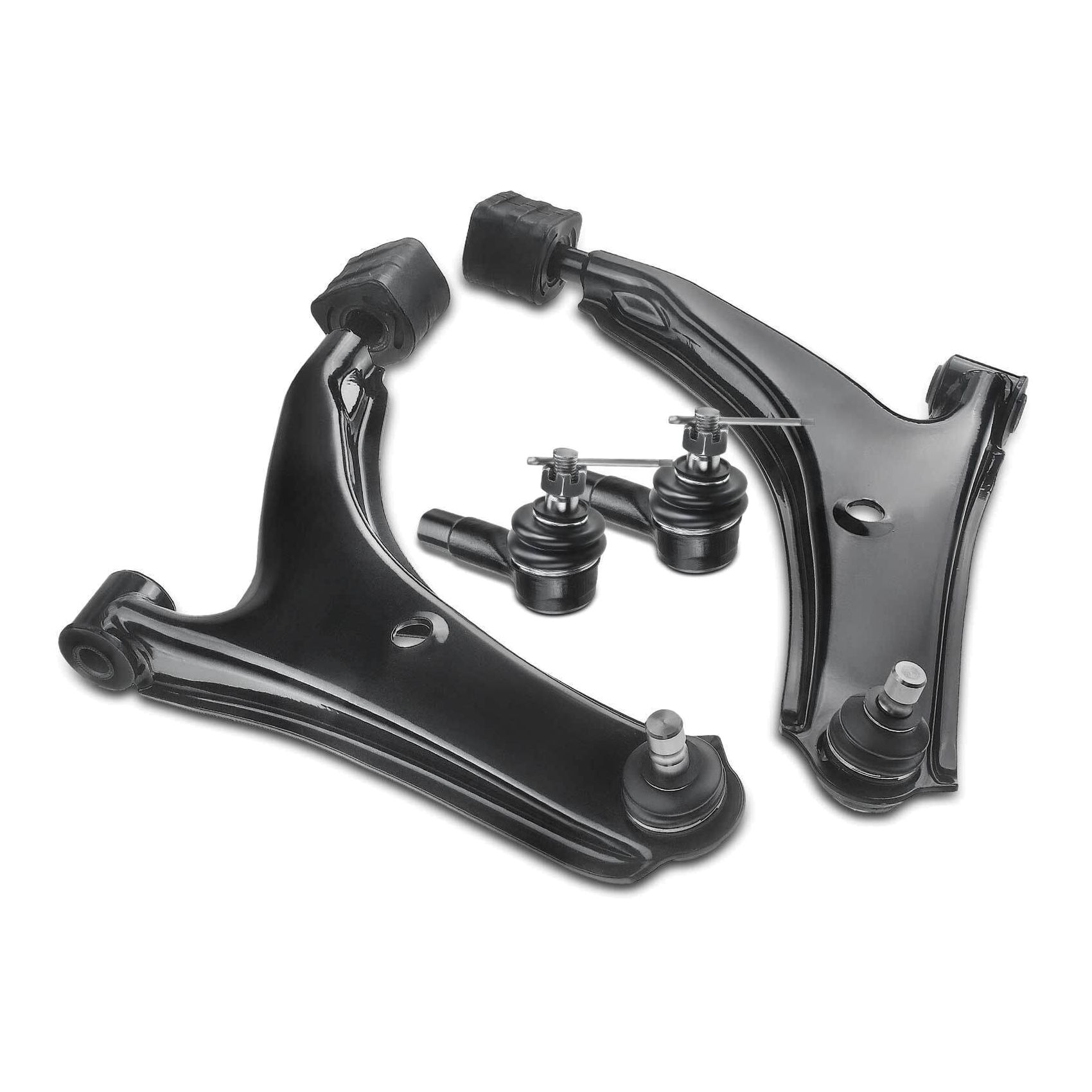 4x Front Lower Control Arm W/ Ball Tie Rod End For Chevy Metro Geo Suzuki Swift