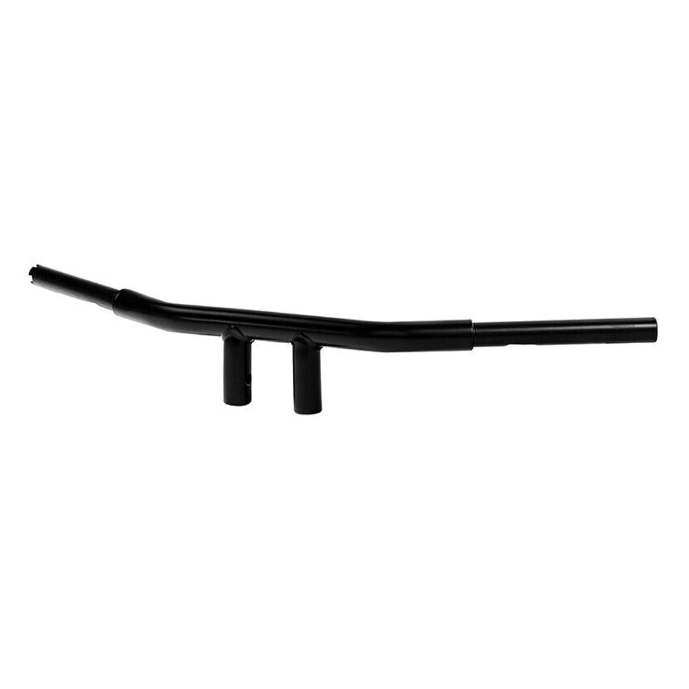 1 1/4" Black 4" Rise T-Bar Handlebar Wide Glide For Harley-Davidson Road