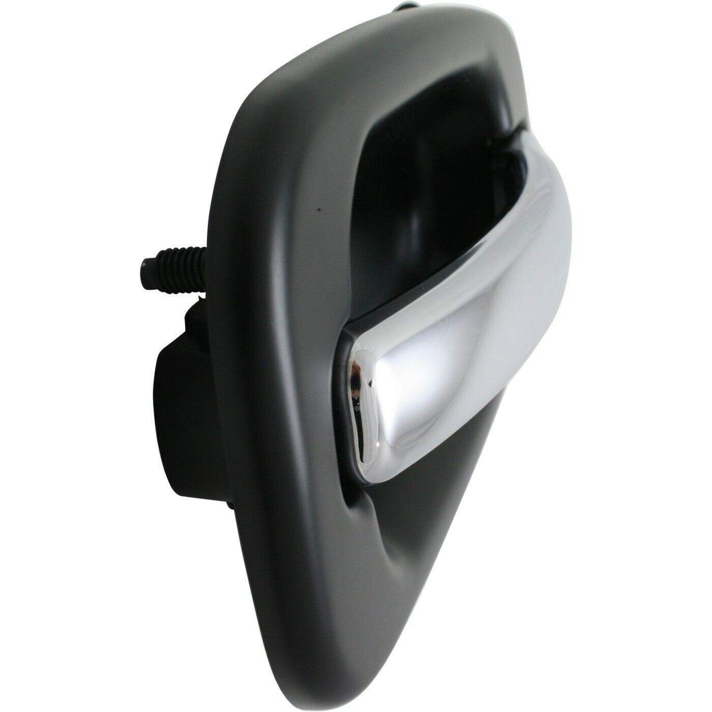 Door Handle For 2000-2007 Cadillac Chevrolet GMC Rear Left Black W/Chrome Lever