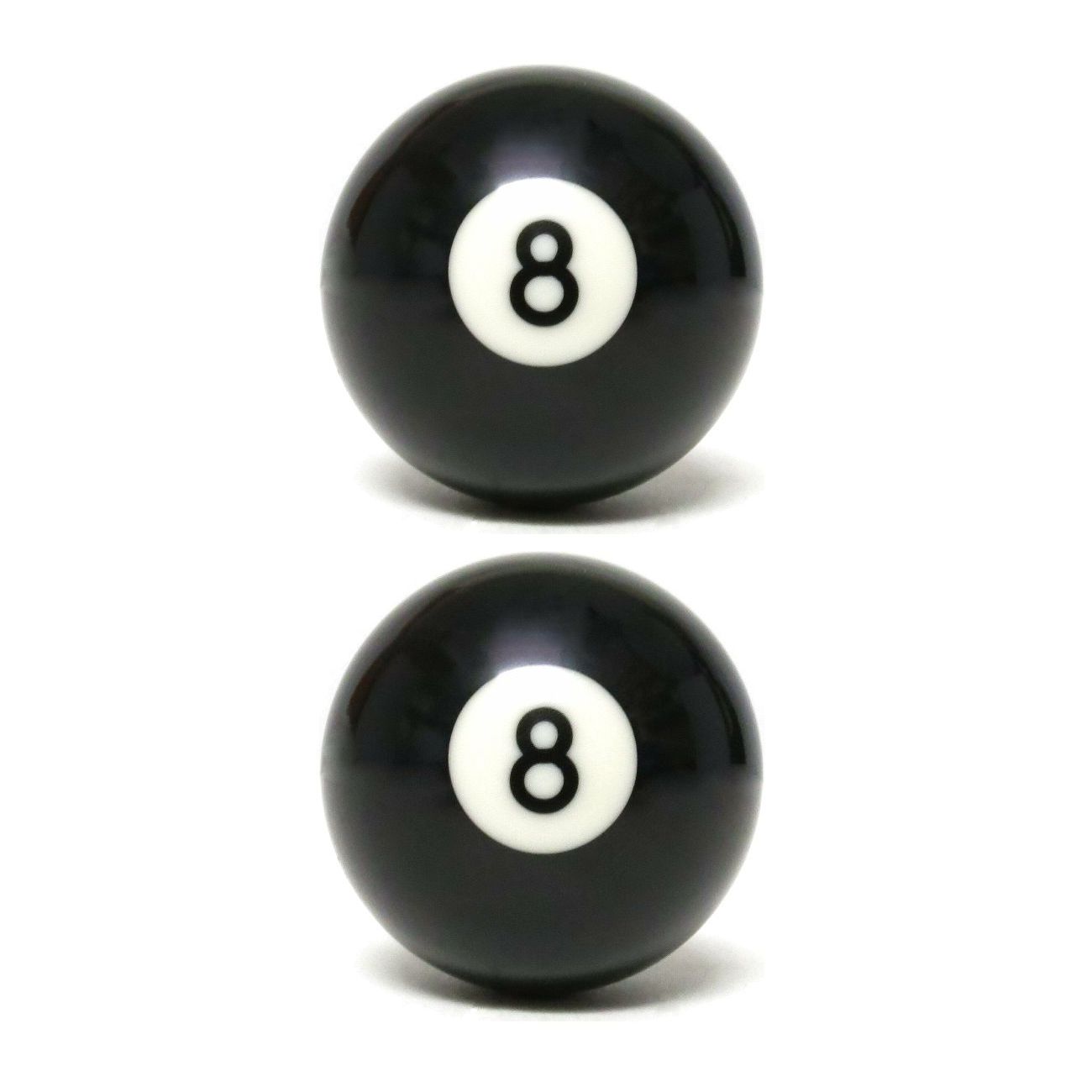 2 Sets Of - Eight POOL BILLIARD BALL Custom GEAR SHIFTER SHIFT KNOB Car Lever Black