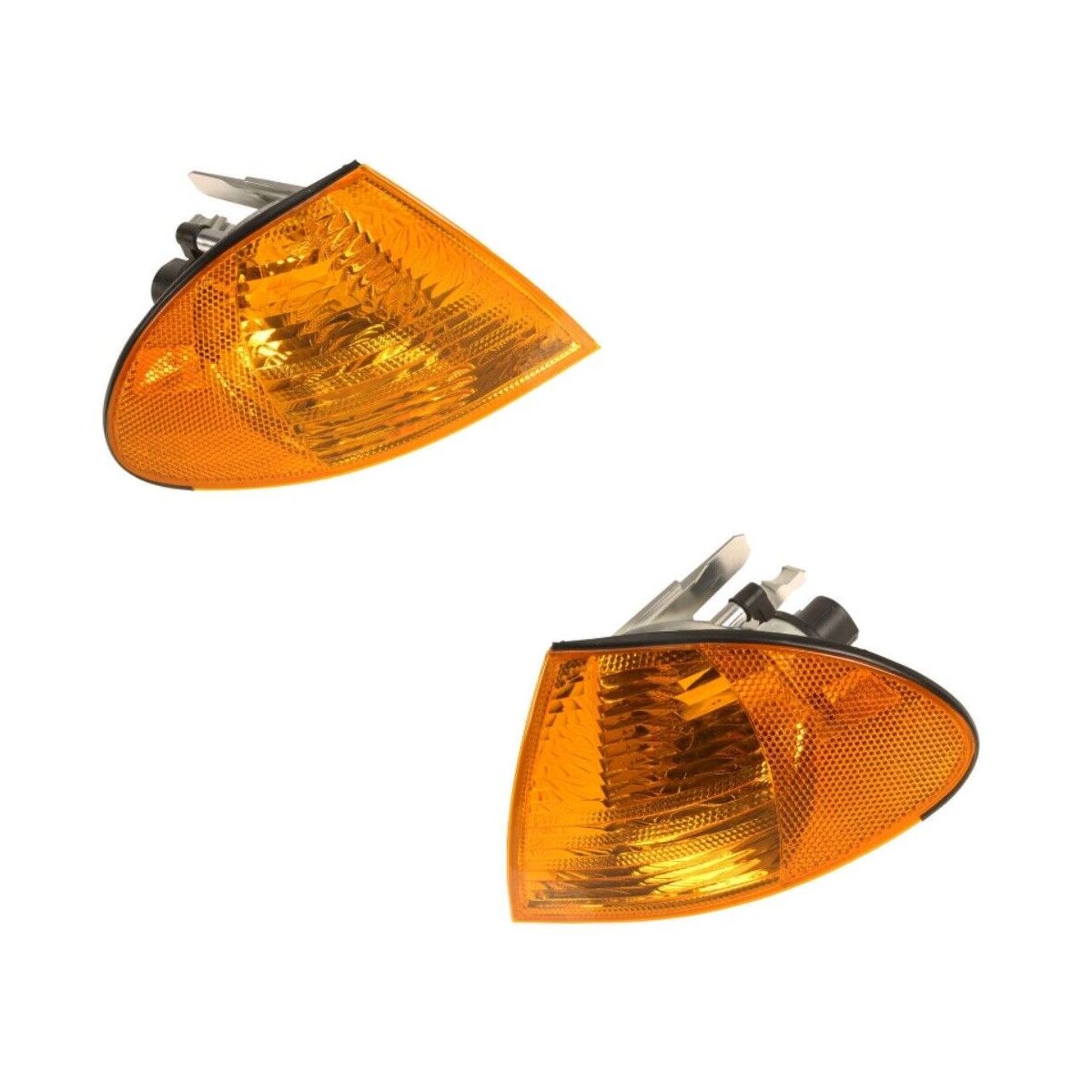 2 Left+Right Turn Signal Lights Blinker Corner Lamp Lens Set For 01 325i 4Door