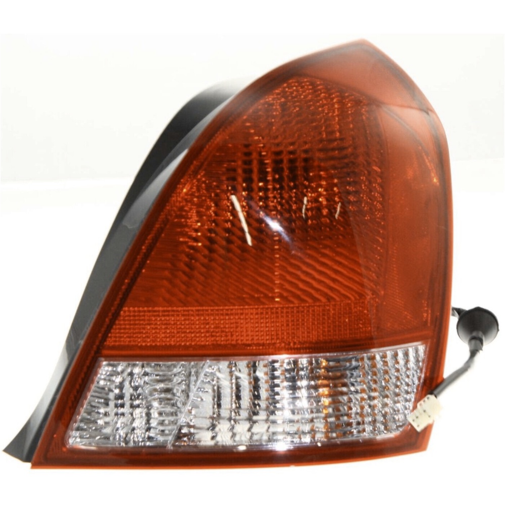 Halogen Tail Light Set For 2001-2003 Hyundai Elantra Clear/Red W/ Bulbs 2Pcs