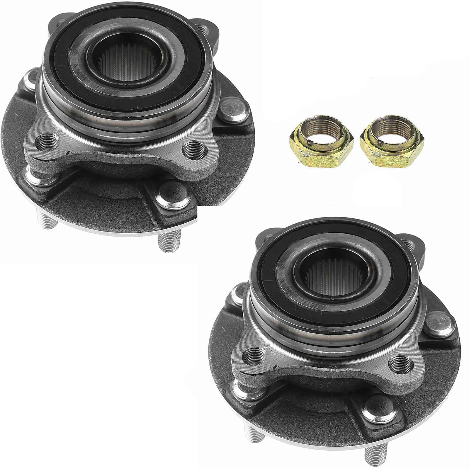 2Pcs Front Axle Wheel Hub Bearing Assembly For Mitsubishi 2008-2015 Lancer Sedan