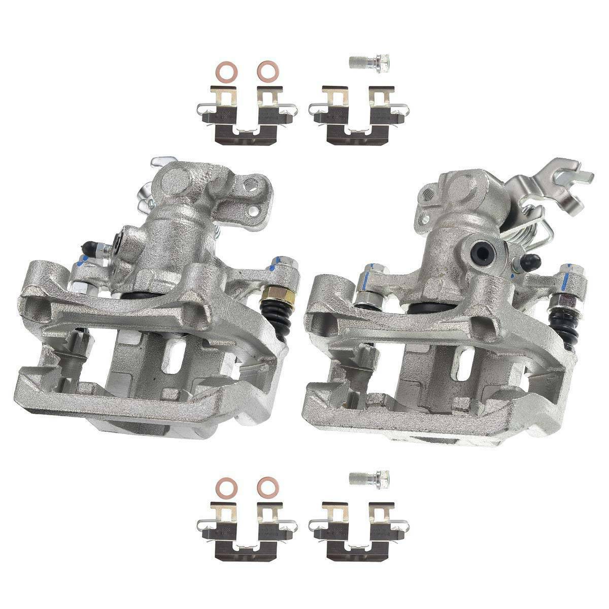 2Pcs Brake Caliper W/ Bracket Rear Left & Right For Ford Lincoln Mazda Mercury