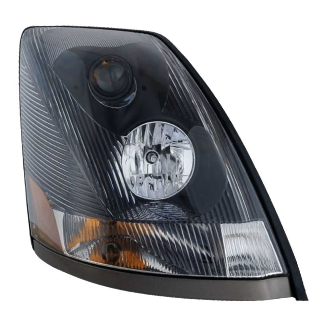 Headlight For Volvo 04 VN 04-17 VNL 04-17 VNM Right Black Housing With Bulb