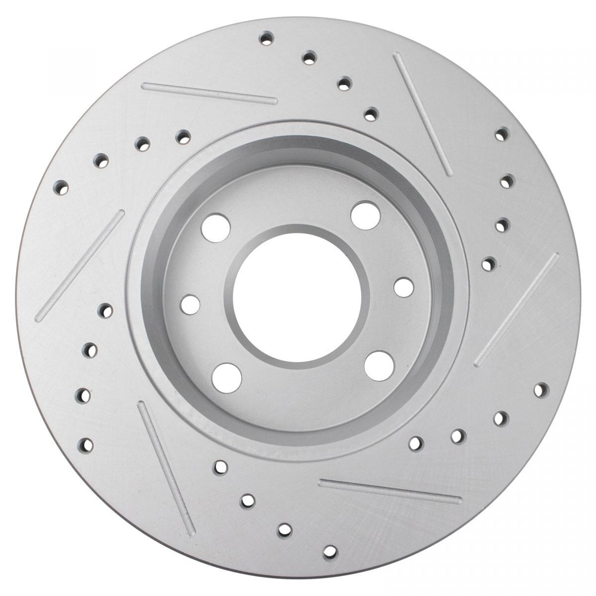 Performance Rear Drilled Slotted Coated Brake Rotor Set For 2012-2019 500 500