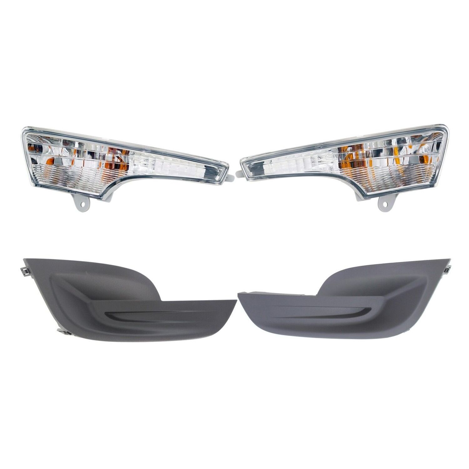 Fog Light Covers Front Driver & Passenger Side For 13-15 Altima Base Left Right