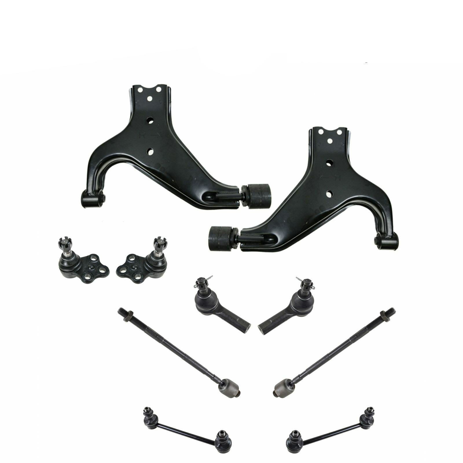 Control Arms Ball Joints Tie Rods Front Suspension Kit Set For Infiniti Nissan