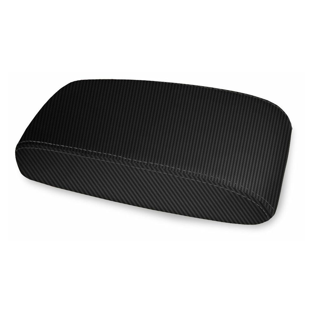 Console Lid Armrest Cover Carbon Fiber For Mazda 6 2003-2008 Black