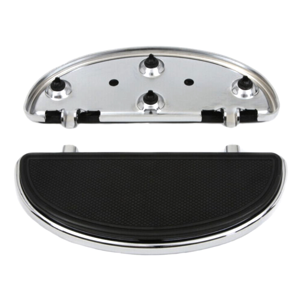 Chrome Driver Half Moon Footboard Set For Harley-Davidson