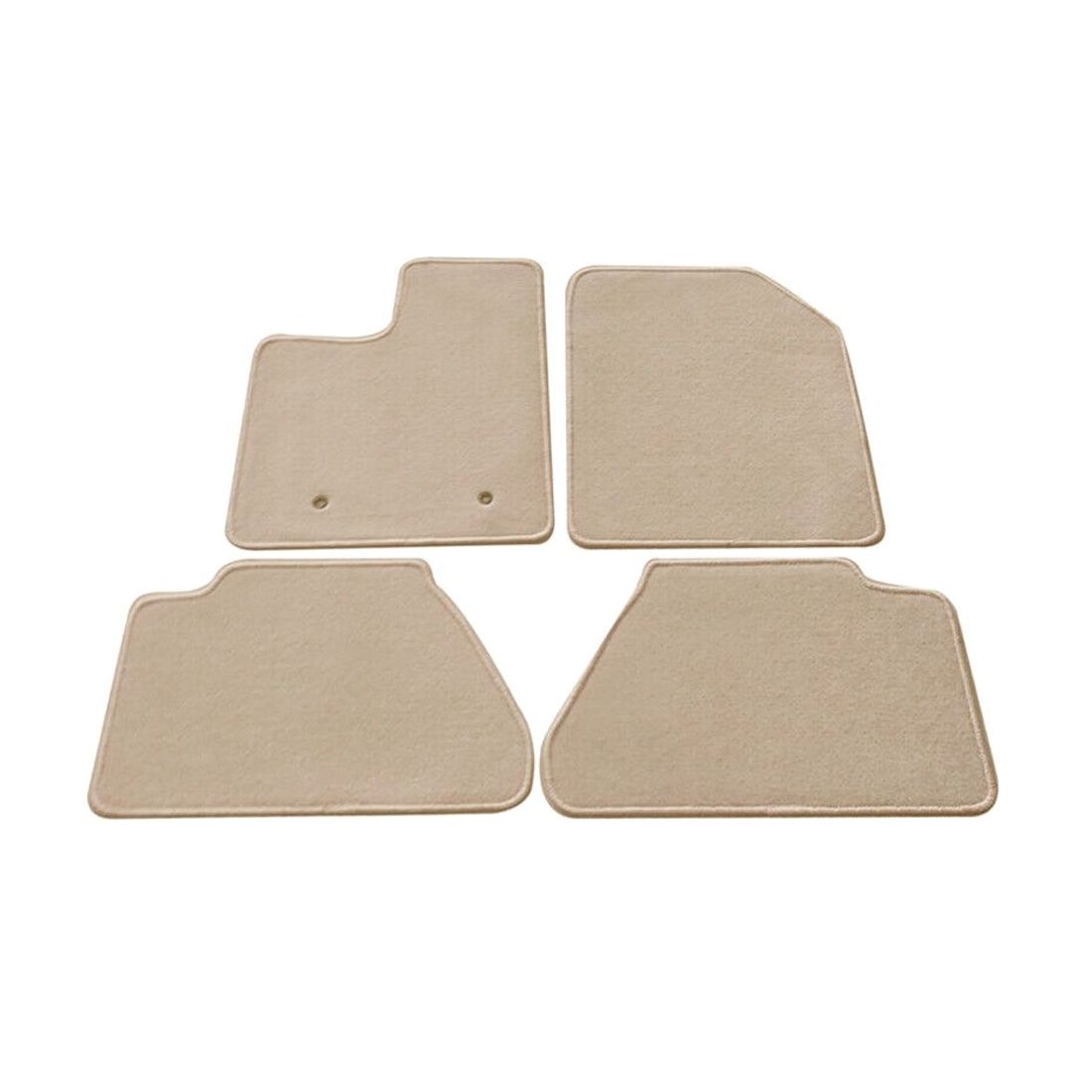 For 07-13 Edge Sport Utility Floor Mats Carpet Front & Rear Beige 4PC-Nylon