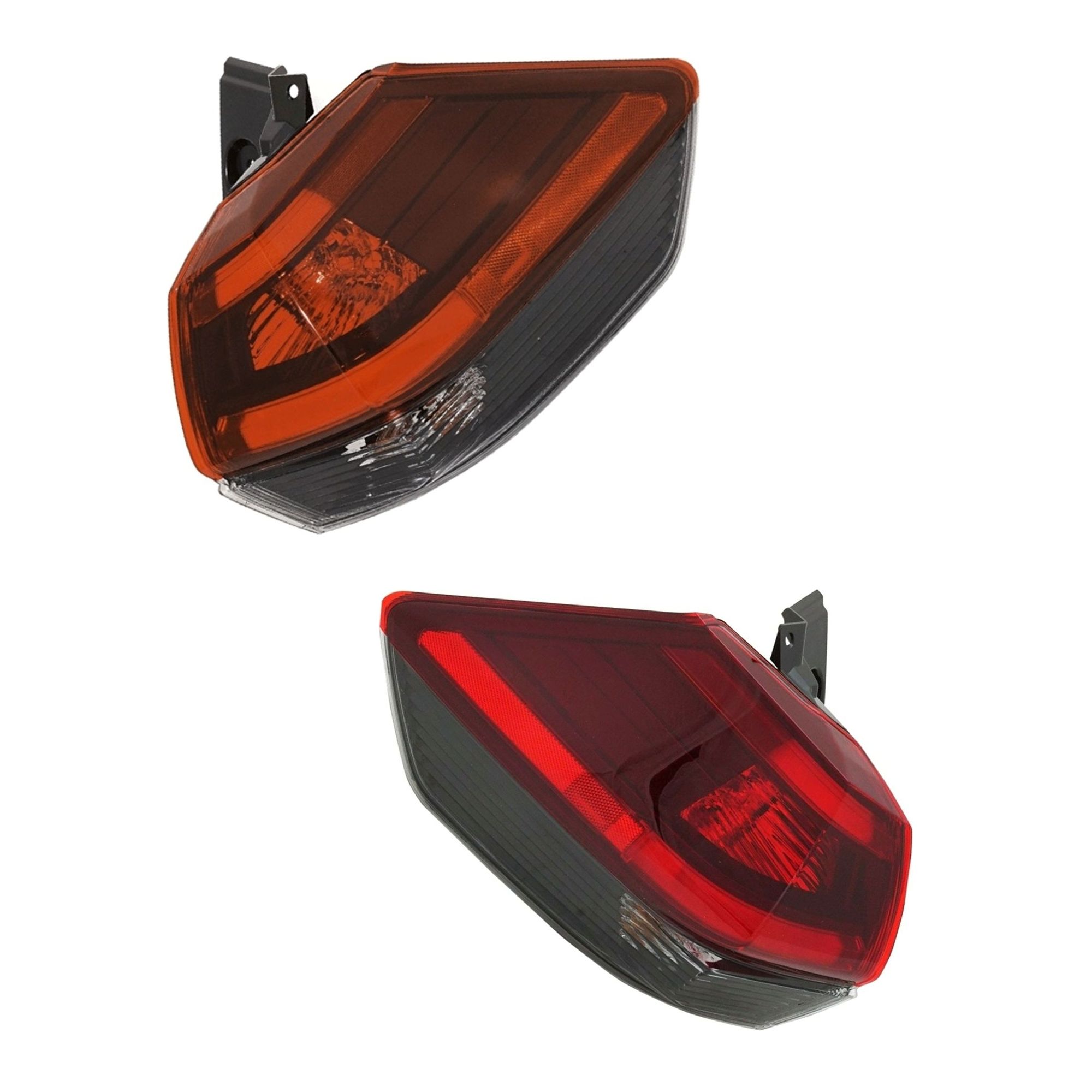 Set Of 2 Tail Lights Taillights Taillamps Brakelights Driver & Passenger Pair