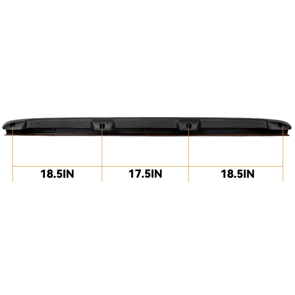Tailgate Spoiler Cap Molding Top Protector For Classic Sierra Silverado Black