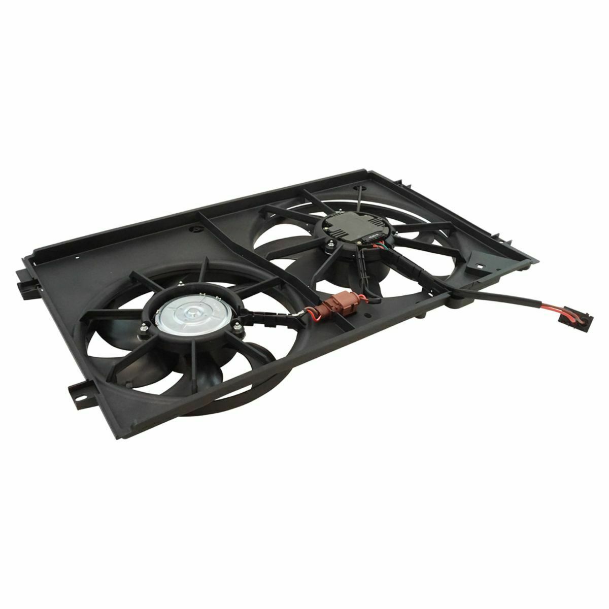 Temic Style Radiator Cooling Dual Fan Assembly For Beetle Golf Jetta Rabbit