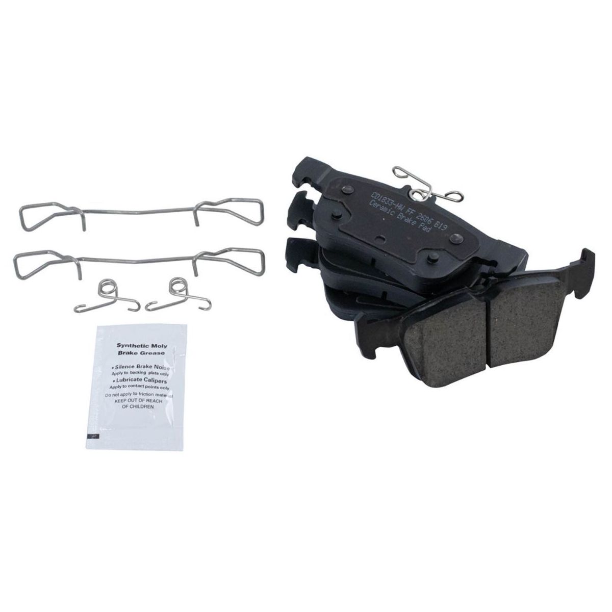 For 16-18 MKC Premiere Rear Premium Posi Ceramic Brake Pad & Coated Rotor Kit