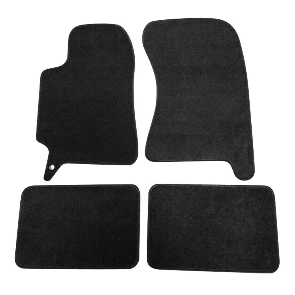 For Subaru 2002-2007 Impreza Sedan Floor Mats Front Rear Nylon Black Carpet 4PC