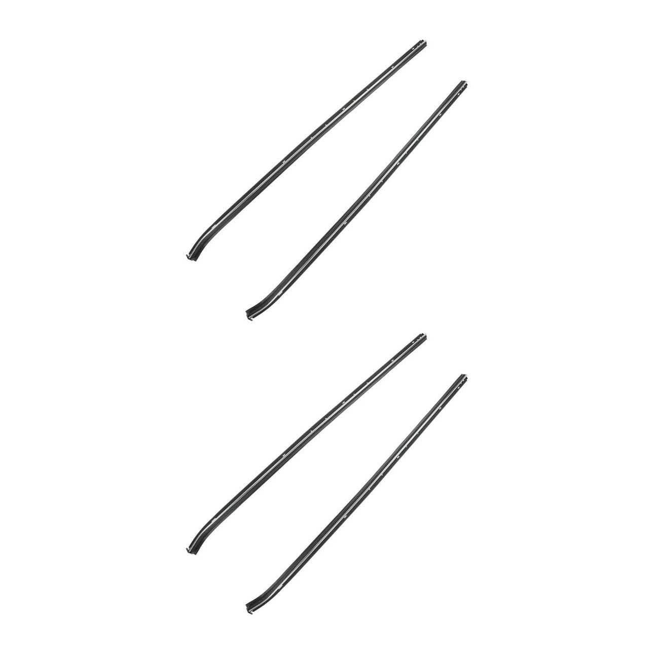 2 Sets Of - Window Sweep Weatherstrip Outer For 1973-1977 Chevrolet GMC Door