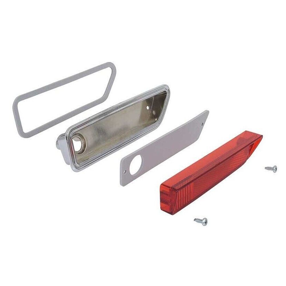 For 70-71 Dodge Challenger Base U/K 4-pc Side Marker Lamp Set Front And Rear