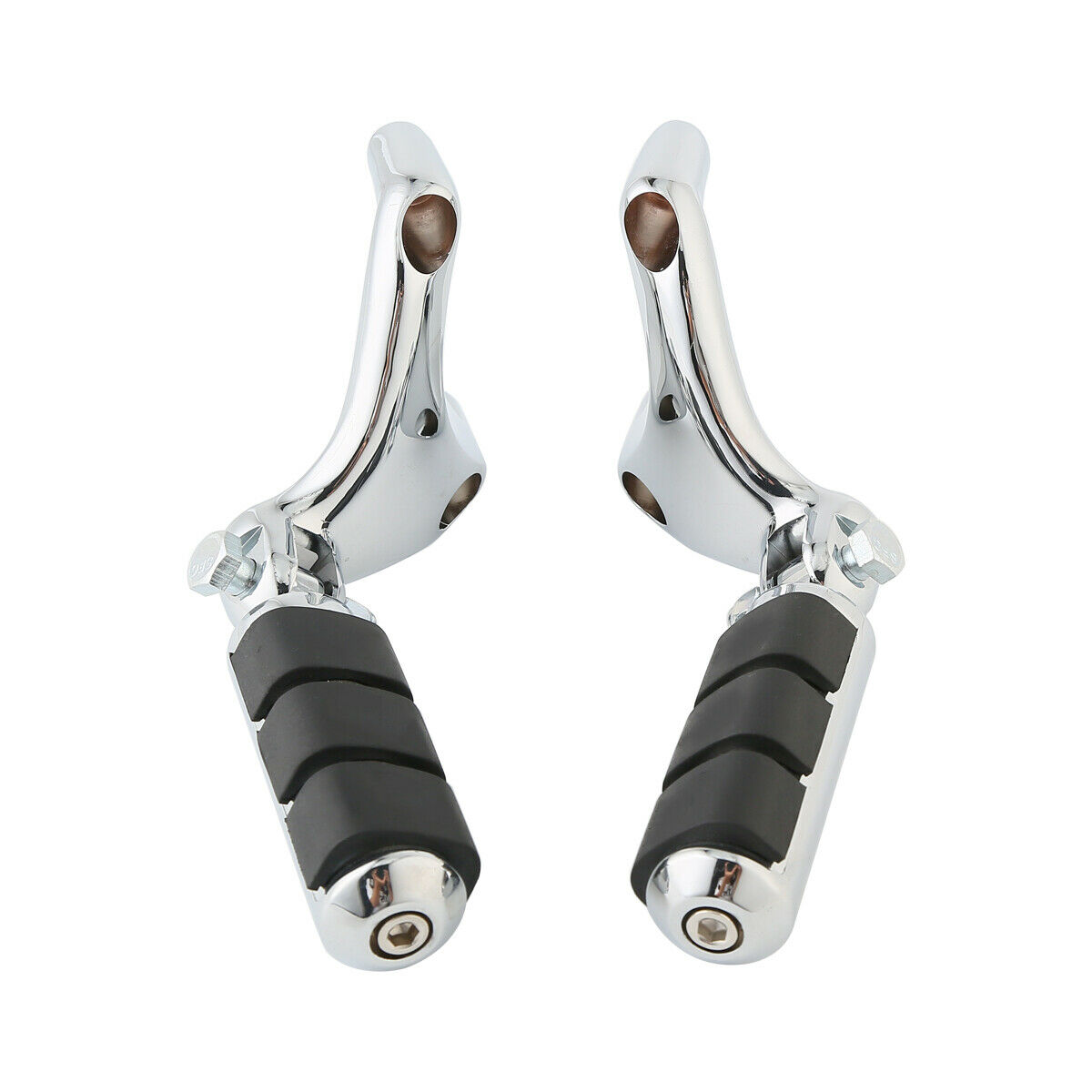 Chrome Rear Passenger Footpeg Pegs Mount For 2004-2013 Harley-Davidson