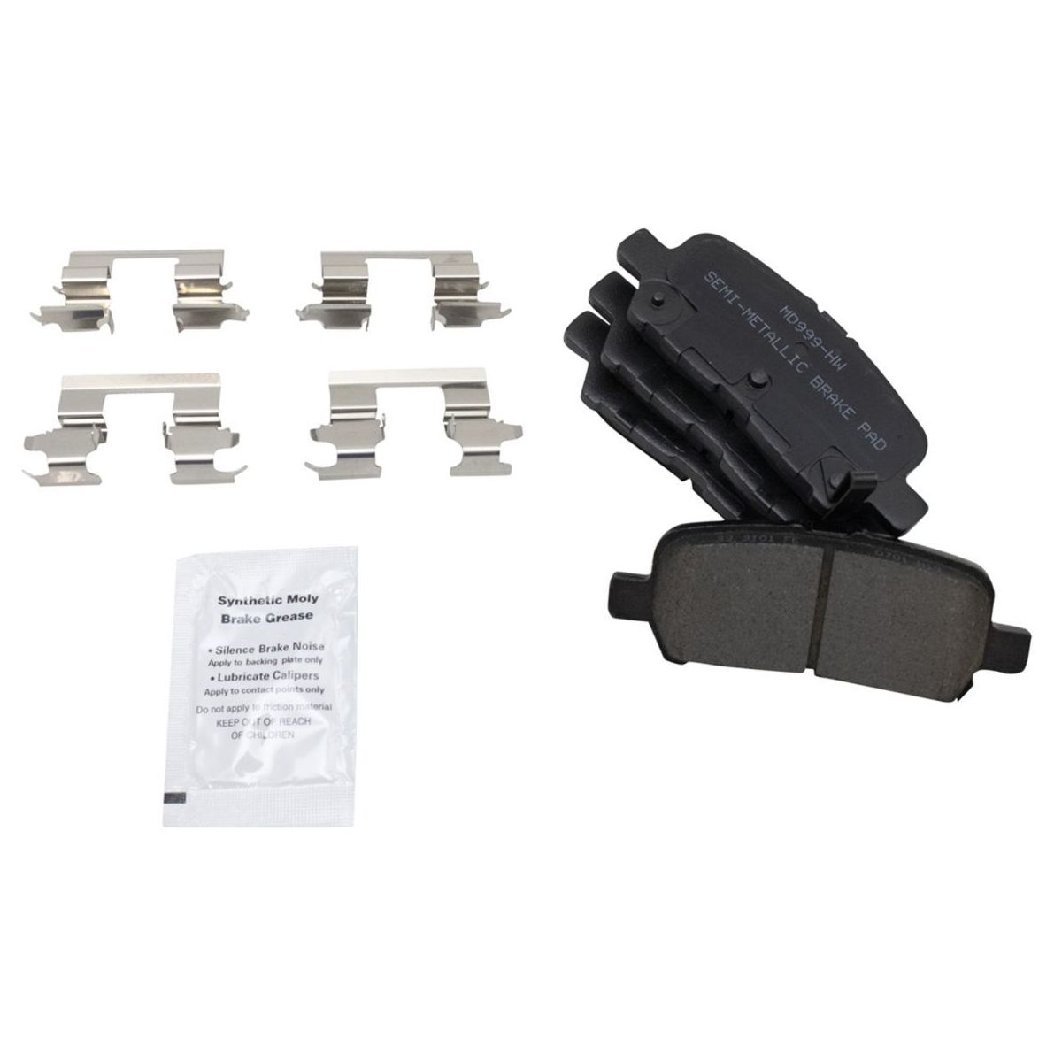 For 2005-2008 LaCrosse Front & Rear Premium Posi Semi-Metallic Disc Brake Pads