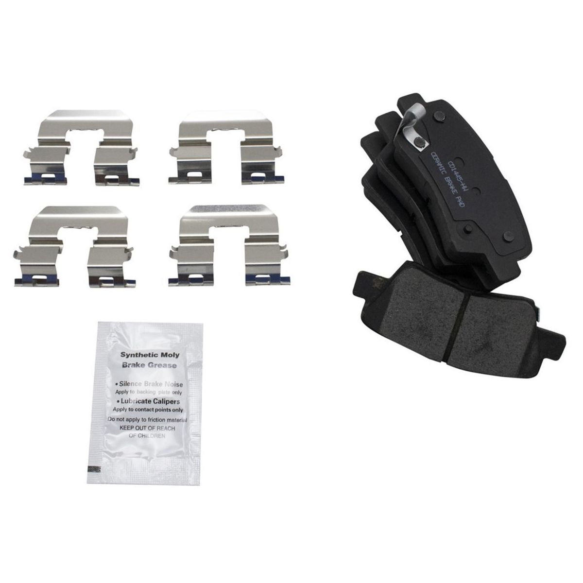 For 2014-2018 Kia Forte Sedan Rear Premium Ceramic Brake Pad & Coated Rotor Kit