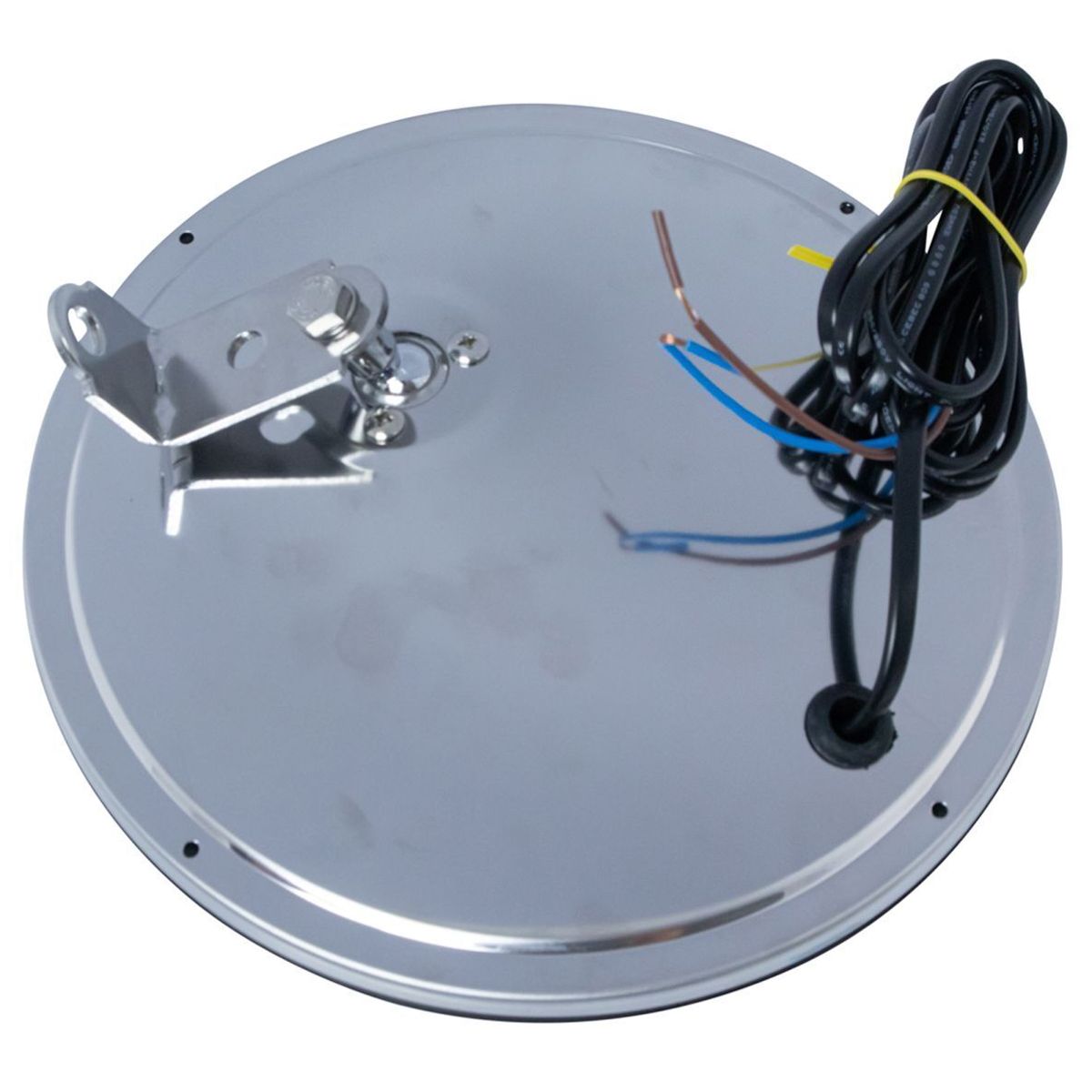 2 Sets Of - 5" Round Convex Mirror Stainless Steel Heated Offset Stud W/ Bracket