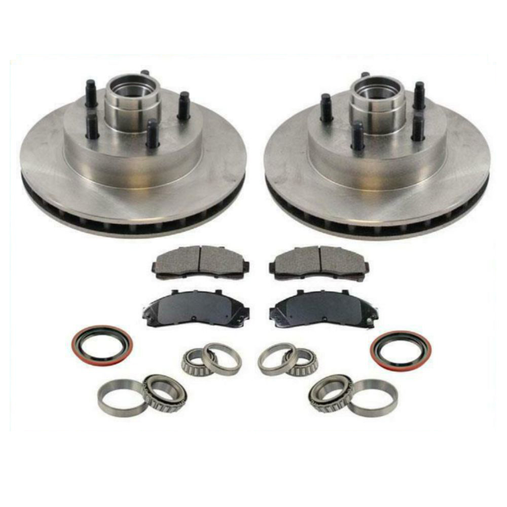 For Ford Mazda Rear Wheel Drive Brake Rotors Pads Bearings Rear ABS