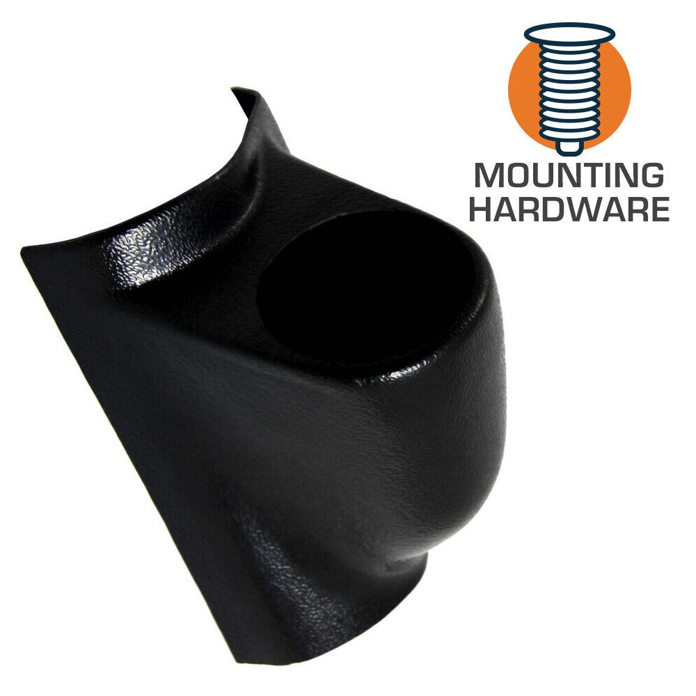 Black Single Gauge 52mm Pillar For 2000-2005 Mitsubishi Eclipse