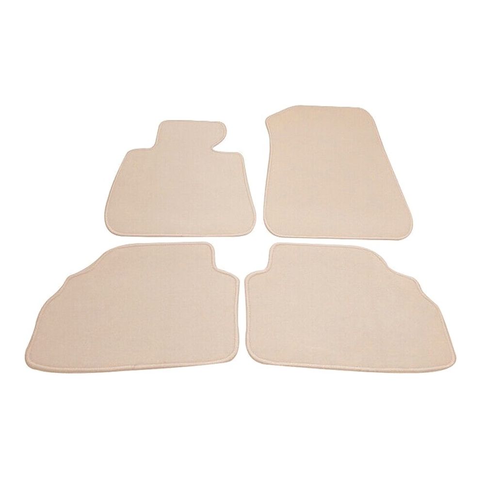 For 08 BMW 335xi E92 3-Series 4PCS Front & Rear Floor Mats Carpets Nylon Beige
