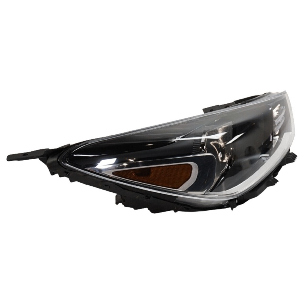 Headlight Set For Kia 2018-2022 Rio Driver And Passenger Side Clear Lens Halogen