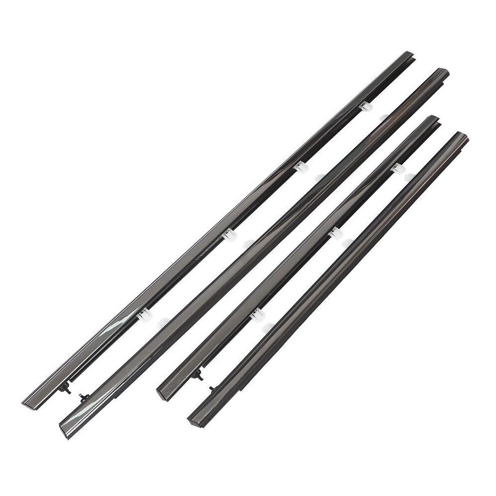 For 09-14 Acura TSX Sedan 4pcs Outside Window Moulding Weatherstrip Seal Belt