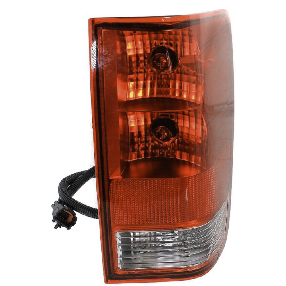 Halogen Tail Light Set For Nissan 2004-2015 Titan Clear/Red W/ Bulbs 2Pcs