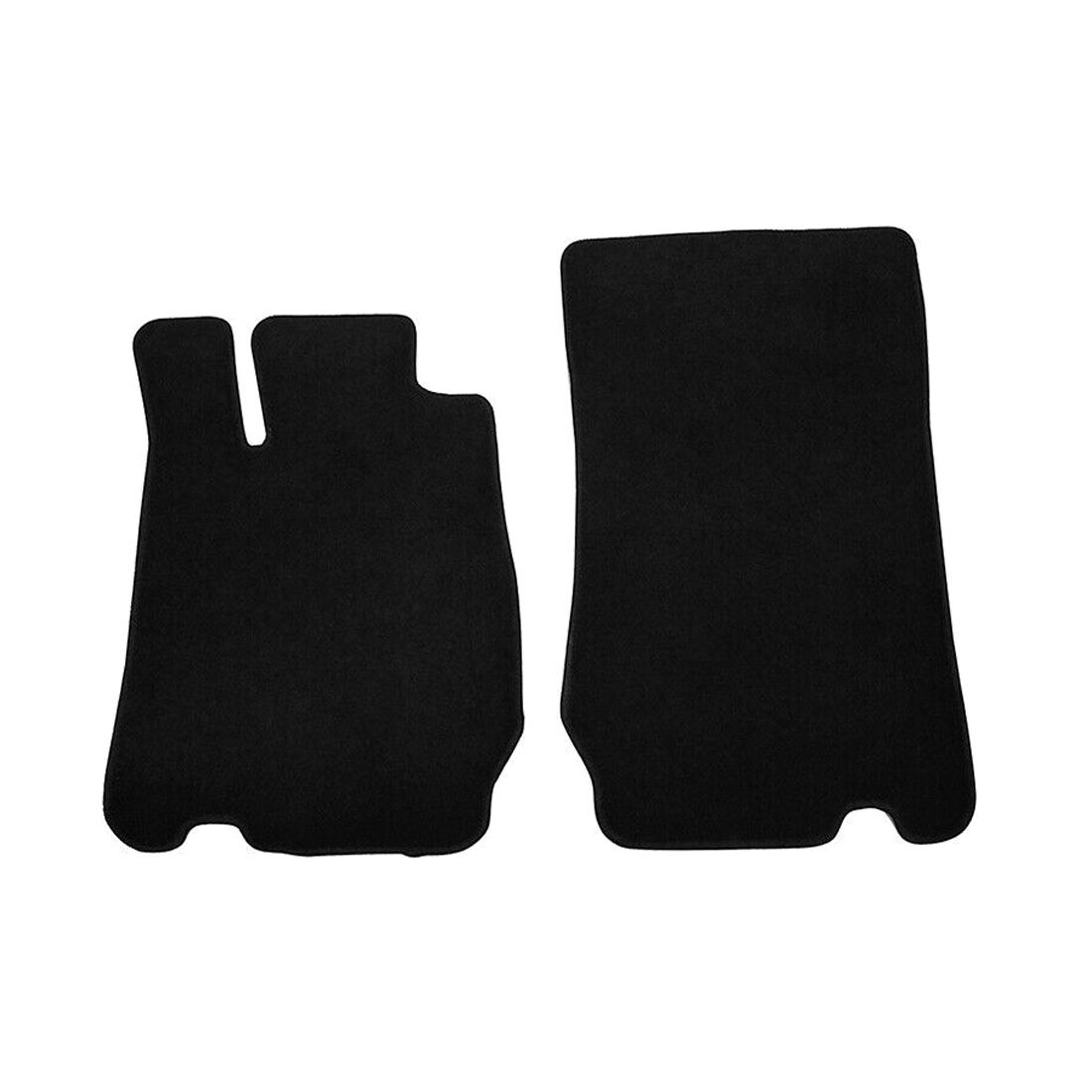 For 07-12 SL550 Convertible R230 2PCS Left Right Floor Mats Carpets Nylon Black