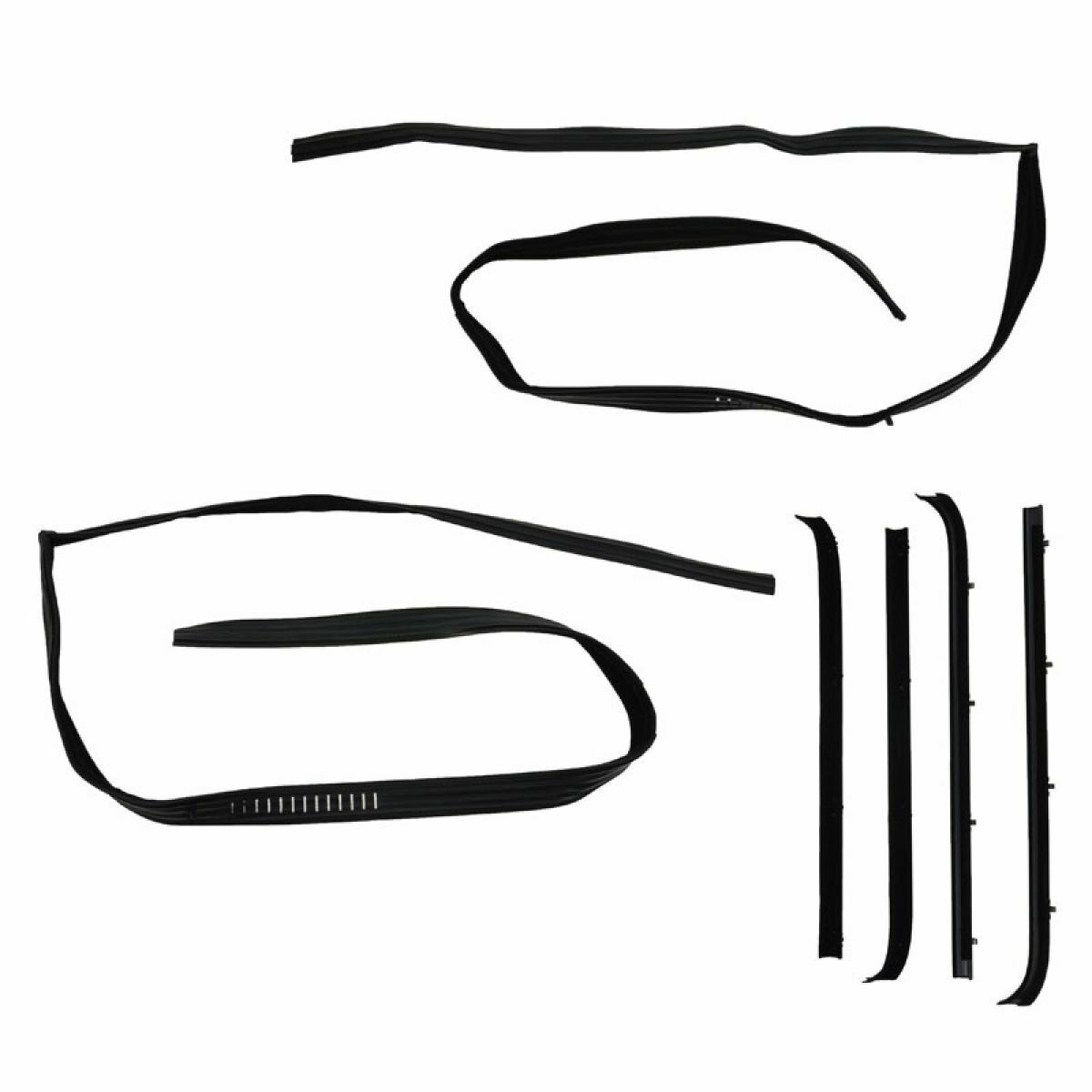 Rear Door Weather Strip Seal 8-pc Kit Set For Chevrolet GMC Truck SUV