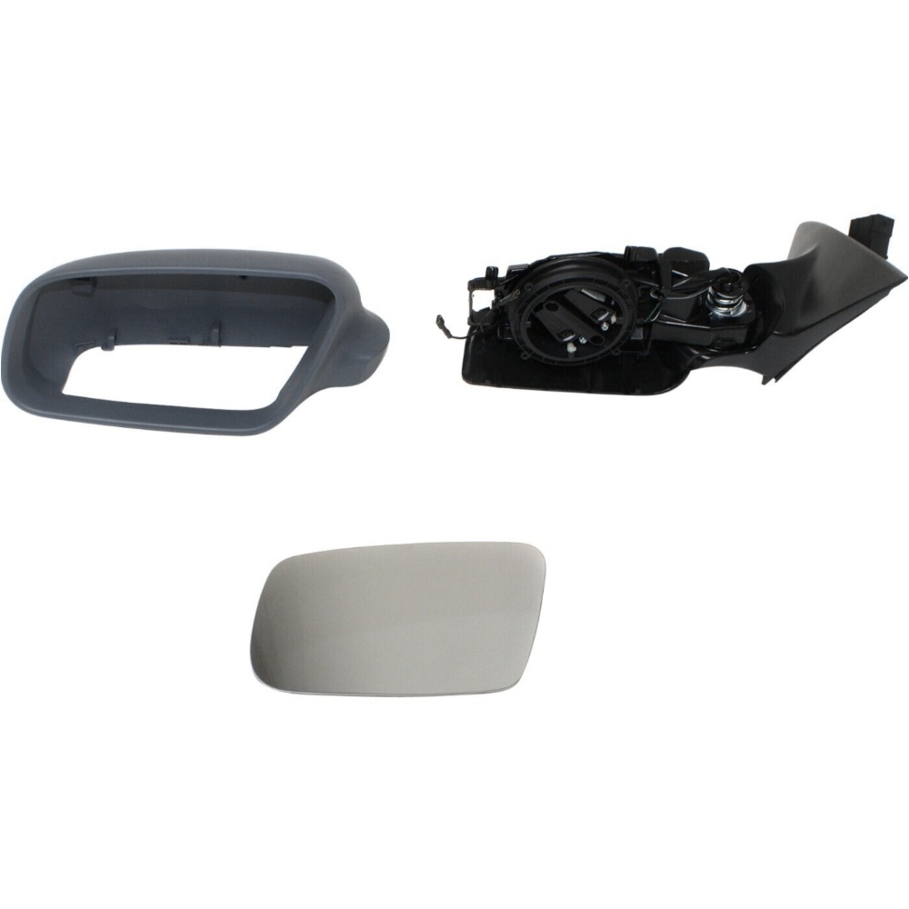 2pcs LH&RH Power Mirror Audi A6 A6 Quattro S6 Manual Folding Heated Paintable