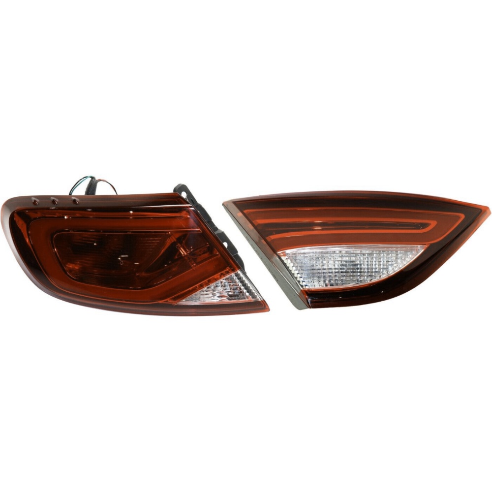 Set Of 2 Tail Lights Taillights Taillamps Brakelights Driver Left Side Hand Pair