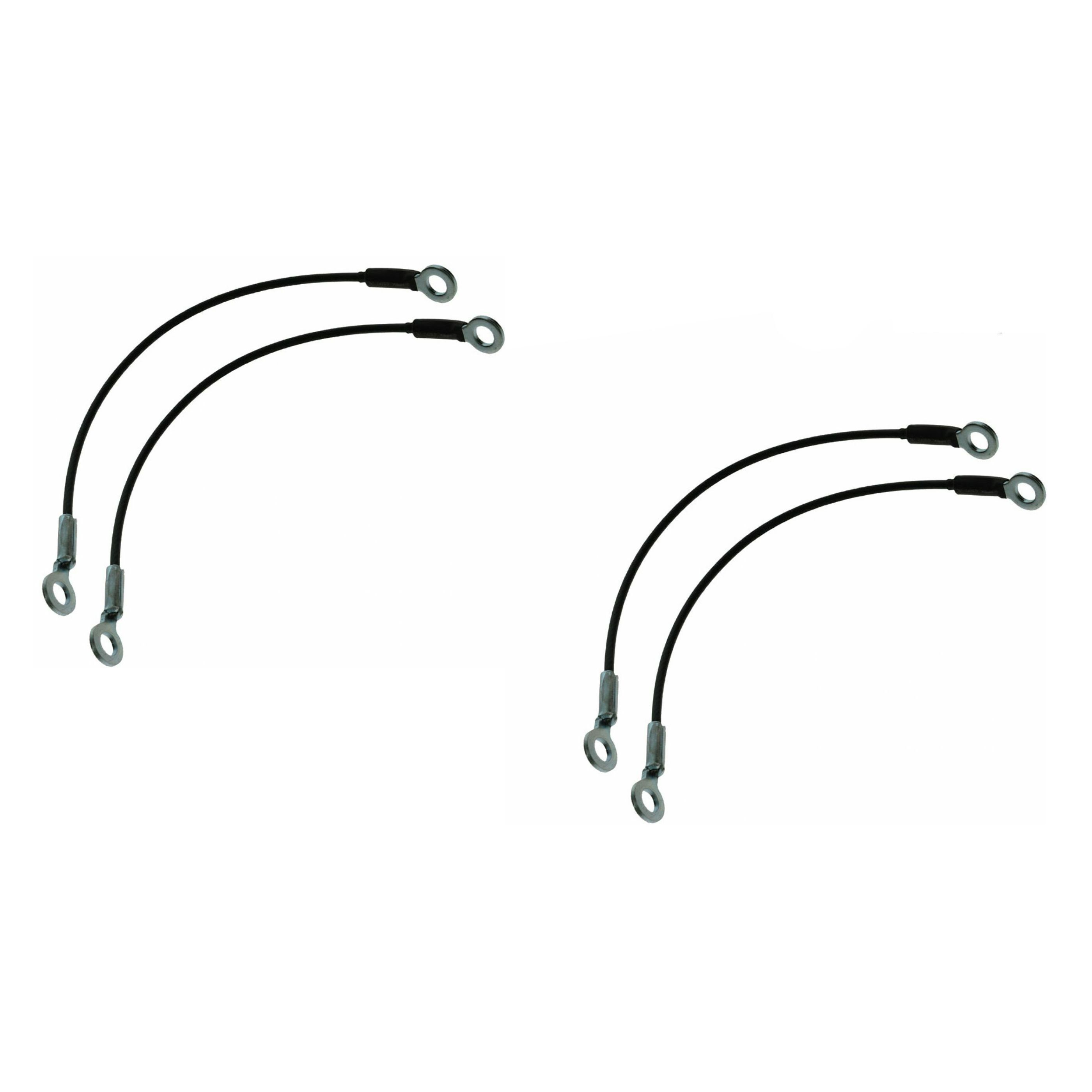 2 Sets Of - Tailgate Tail Gate Cables Set For Ford 1978-1996 Bronco 1973-1979