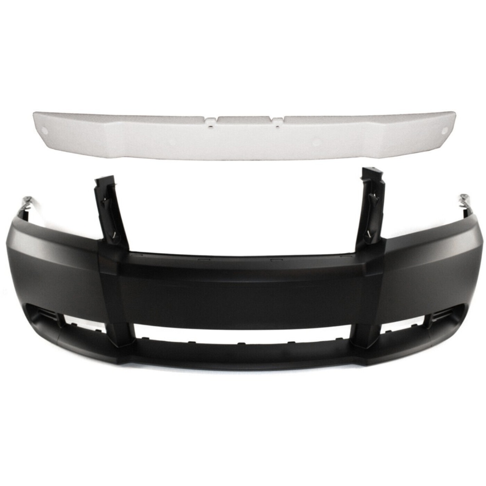 Set Of 2 Bumper Covers Fascias Front For 2008-2010 Dodge Avenger Sedan Pair