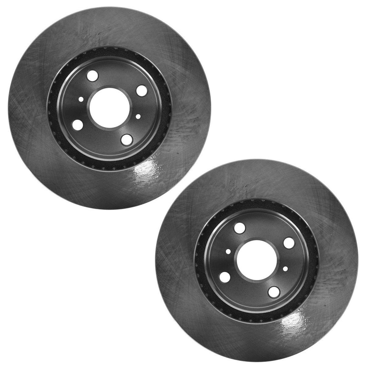 Brake Pad & Rotor Front Semi Metallic Kit For 13 IQ 12-19 Prius C 07-18 Yaris IQ