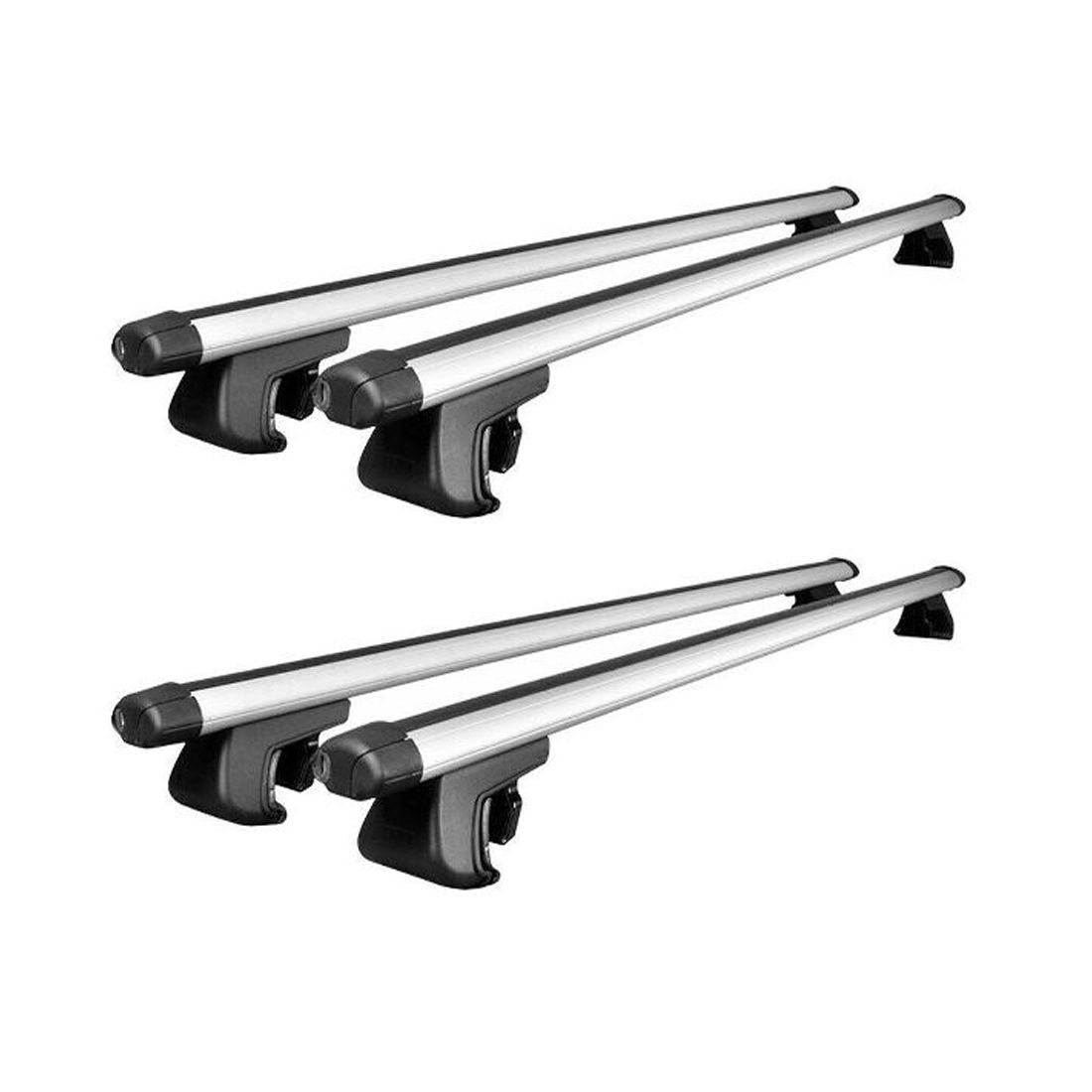 2 Sets Of - Aluminum Inch 120CM Top Roof Rack Cross Bar Luggage Carrier Adjustable