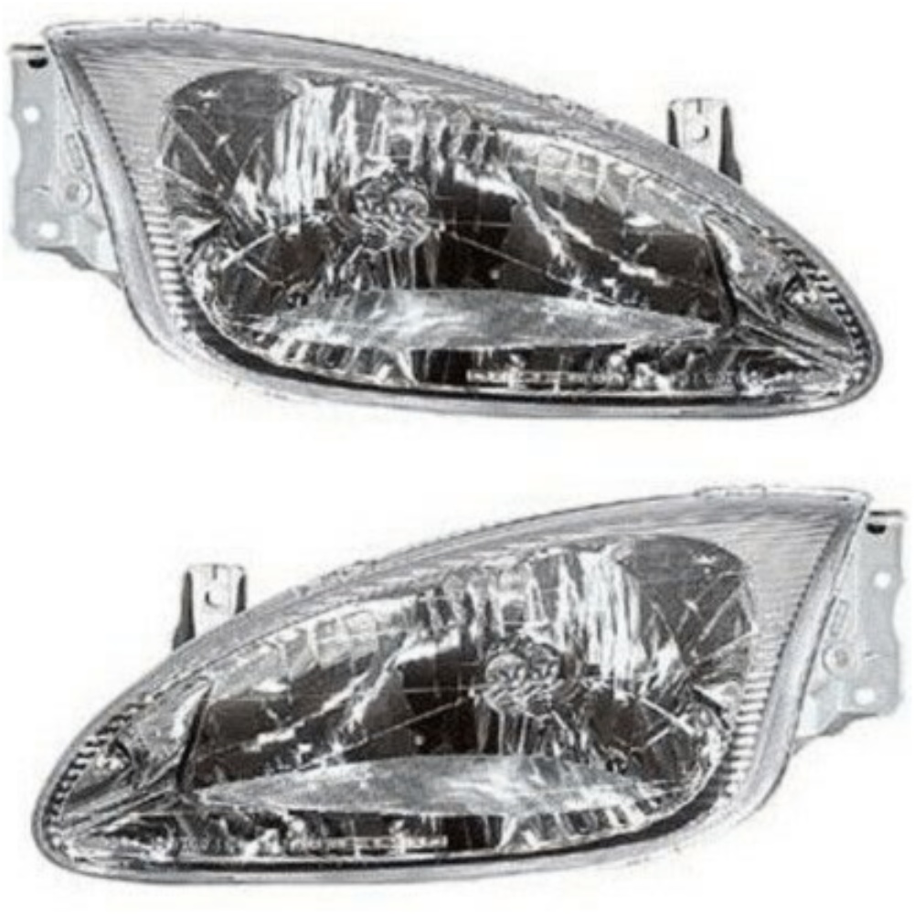 Headlight Set For 99-00 Elantra GLS 99 Elantra GL Left And Right With Bulb 2Pc